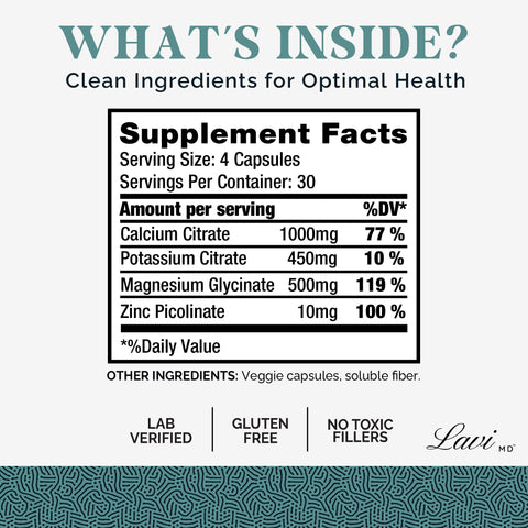 Potassium Magnesium Calcium & Zinc