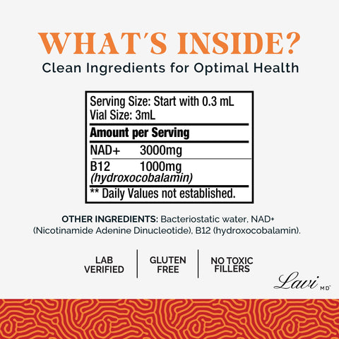 NAD⁺ & B12 Injections (300,000 mcg)