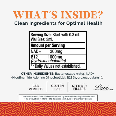 NAD⁺ & B12 Injections (300,000 mcg)