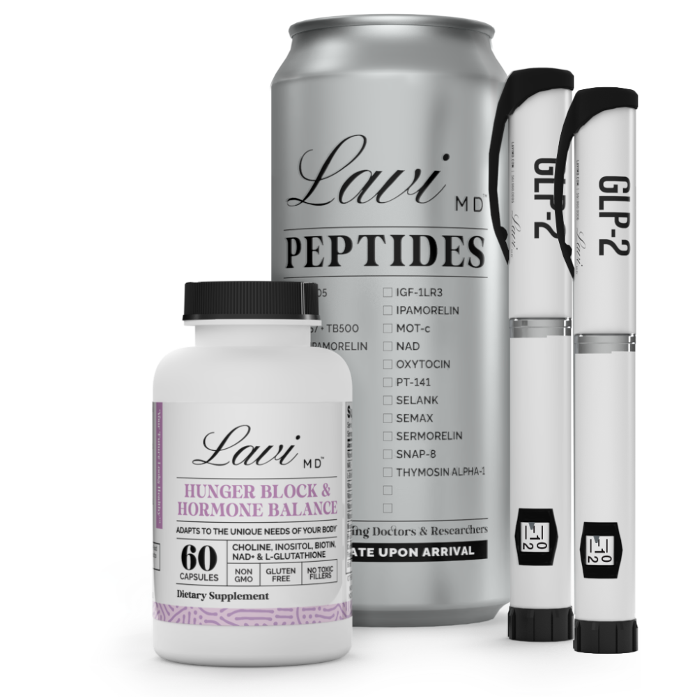 2 Week Supply GLP-2 Injections with Hormone Balancer Supplement & Program Guide