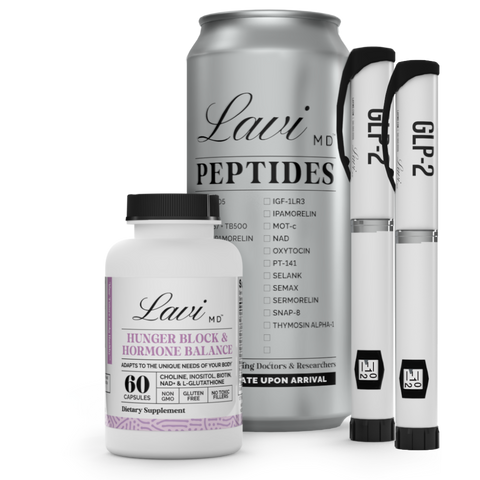 2 Week Supply GLP-2 Injections with Hormone Balancer Supplement & Program Guide